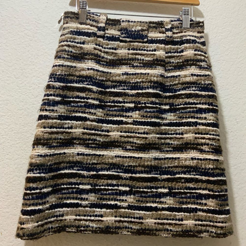 CARVEN Tweed A-Line Skirt